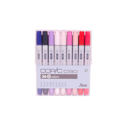 Copic Ciao Markers - Set D, 36 Colours