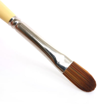 Filbert synthetic bristles paintbrush