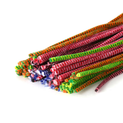 100-Pack Two-Colour Pipe Cleaners