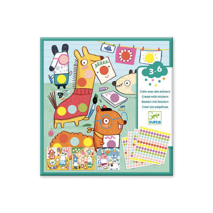 Create With Stickers - Coloured Dots