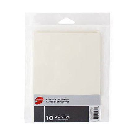 Package of DeSerres cards and envelopes - Cream