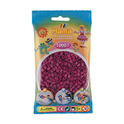 1000-Pack Hama Midi Beads - Plum