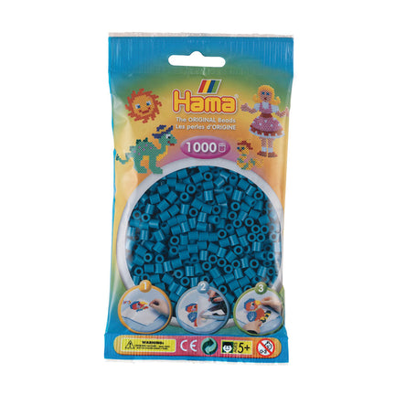 1,000-Pack Hama Midi Beads - Petrol Blue