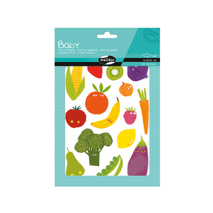 87-Pack Baby Stickers - Fruits & Vegetables