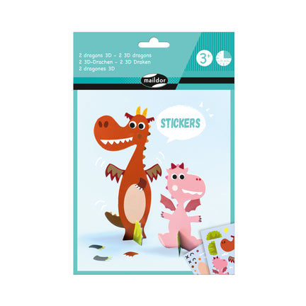 Sticker Creative Pack - 3D Dragons