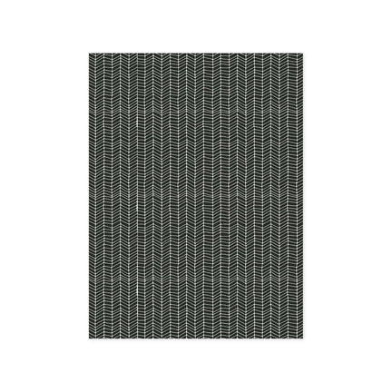 Printed Paper - Chevron Pattern on Black Background