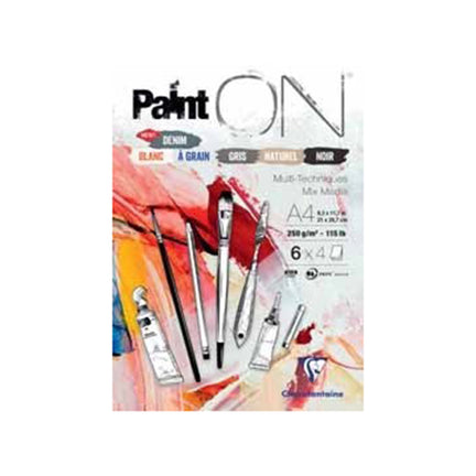 Paint'ON Mixed Media Glued Pad - 6 Colours