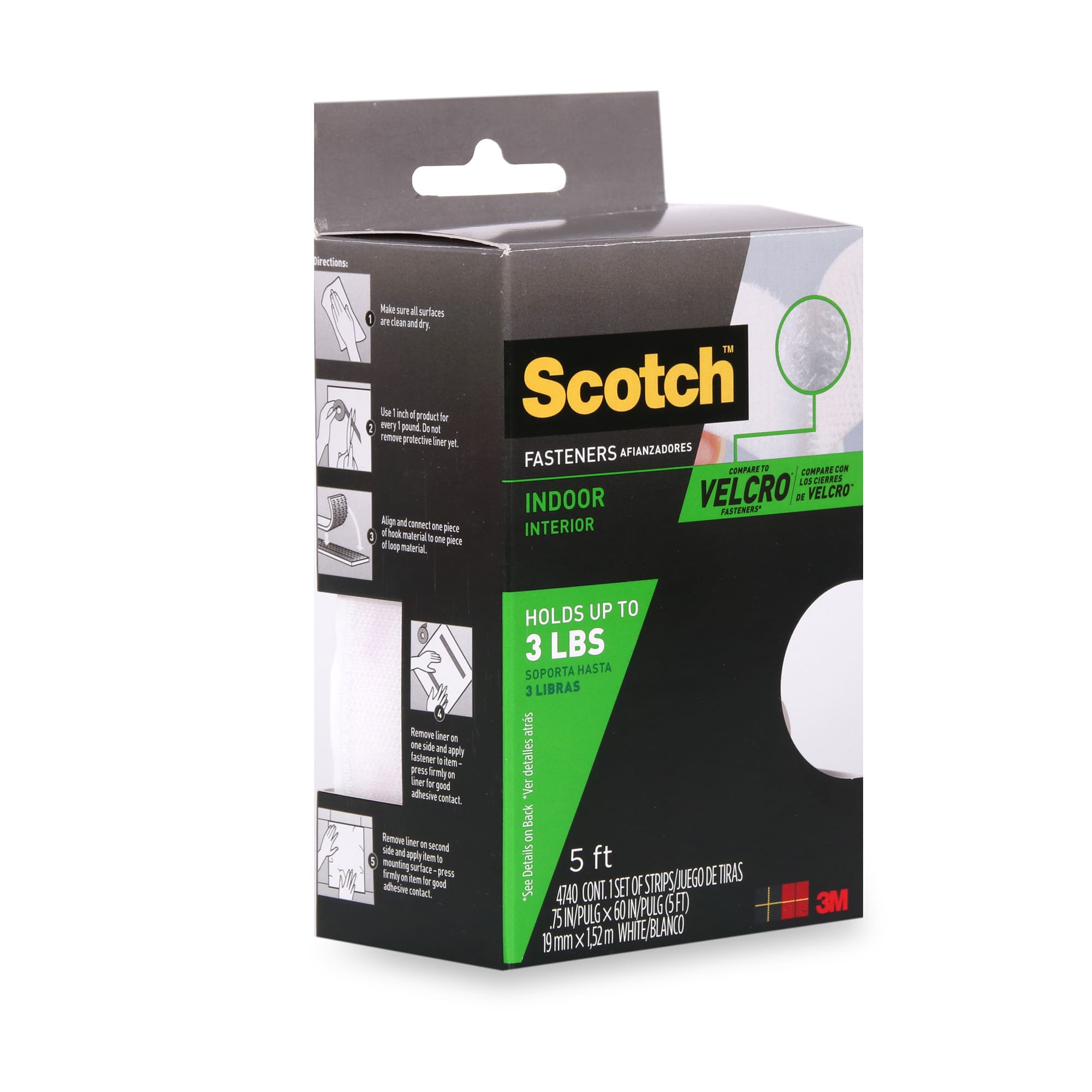 Scotch Indoor Fasteners-White &VerticalLine; DeSerres