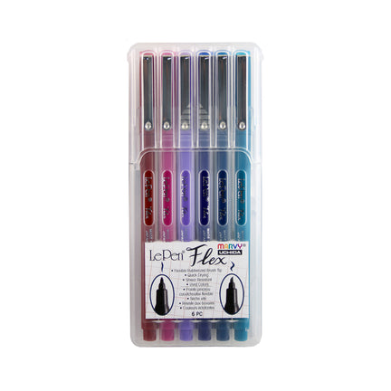 6-Pack Le Pen Flex Markers - Jewel Colours