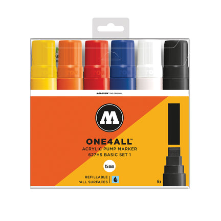 One4All Markers - 627HS Basic 1 – Pack of 6 markers