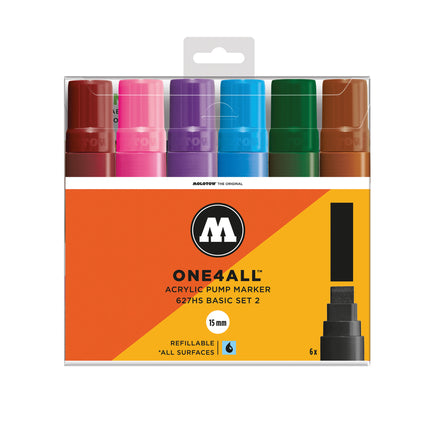 One4All Markers - 627HS Basic 2 – Pack of 6 markers