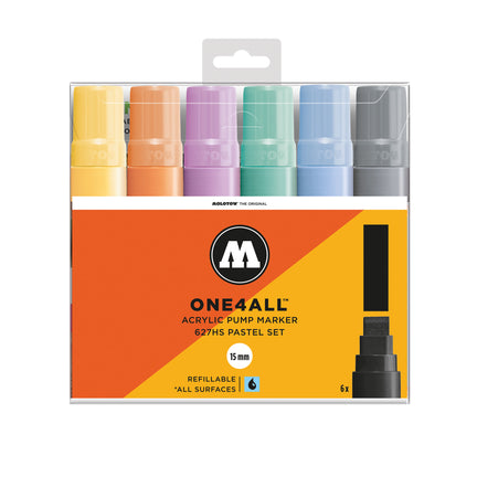 One4All Markers - 627HS Pastel – Pack of 6 markers