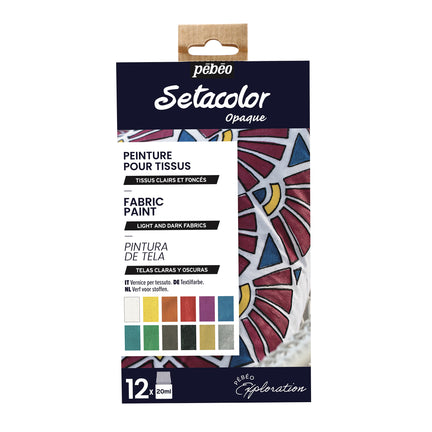 Setacolor Shimmer Exploration Set - 12 x 20 ml
