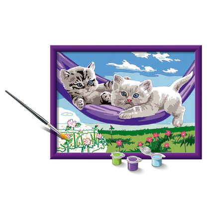 Numéro d'Art - Format mini – Adorables chatons – Kit de peinture