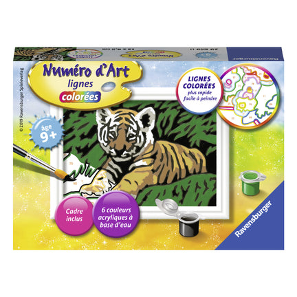 Mini Paint By Numbers - "Adorable Tiger"