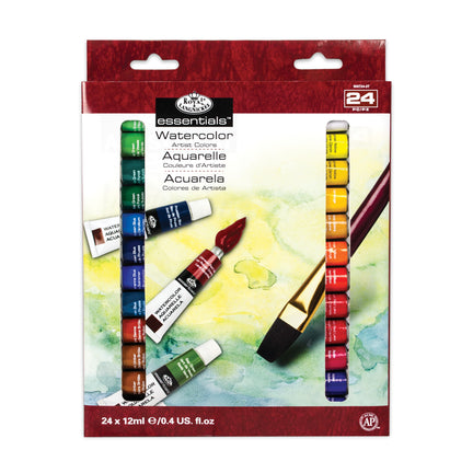 Essentials Watercolour Paint Set - 24 x 12 ml