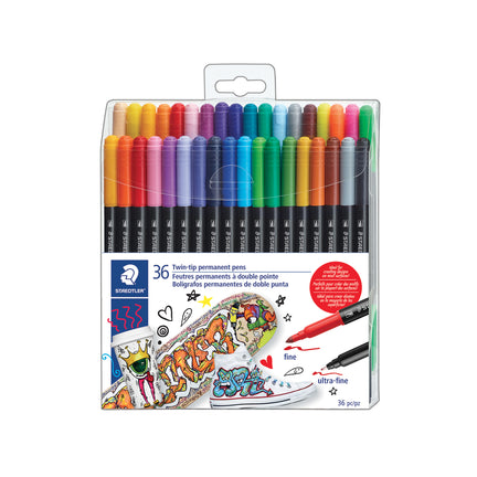 36-Pack Double Ended Permanent Markers