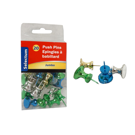 Jumbo Push Pins — Metallic