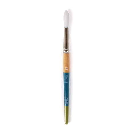 Snap! Paintbrush – Round, White Synthetic