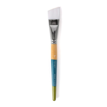 Snap! Paintbrush – Bright, White Synthetic, Long Handle