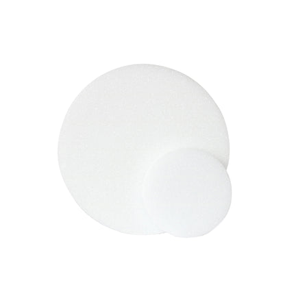 36 Pack | 4 White Styrofoam Foam Disc