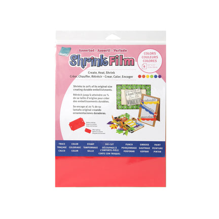 6-Pack Shrink Film Sheets - Assorted Colours