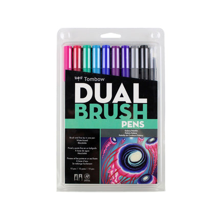 10-Pack Dual Brush Pens - Galaxy