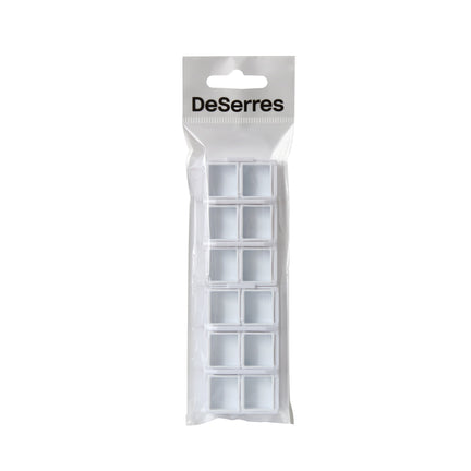 12-Pack Empty Half-Pans for DeSerres Palette Box