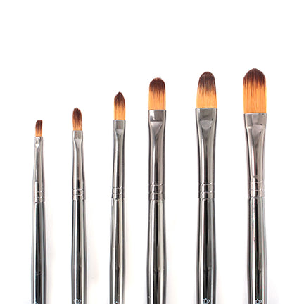 Short handle filbert paintbrush