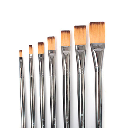 Long handled flat paintbrush